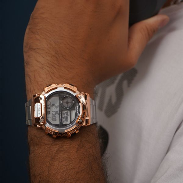 ساعت مچی کامپیوتری مدل Worldtime