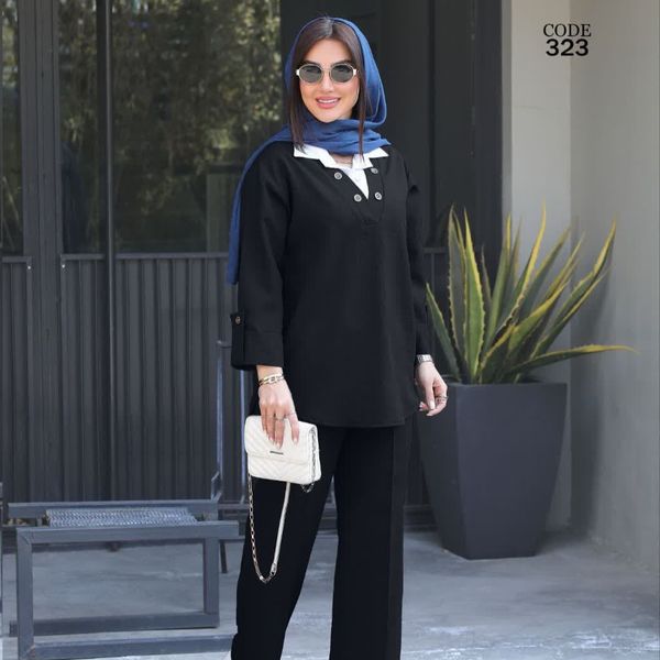 ست رویه وشلوارترک لندکد323