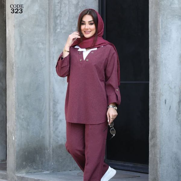 ست رویه وشلوارترک لندکد323