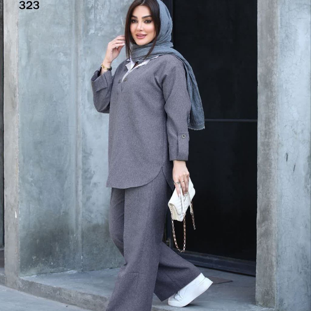 خرید اینترنتی ست رویه وشلوارترک لندکد323