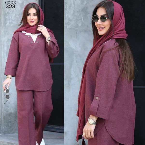 ست رویه وشلوارترک لندکد323