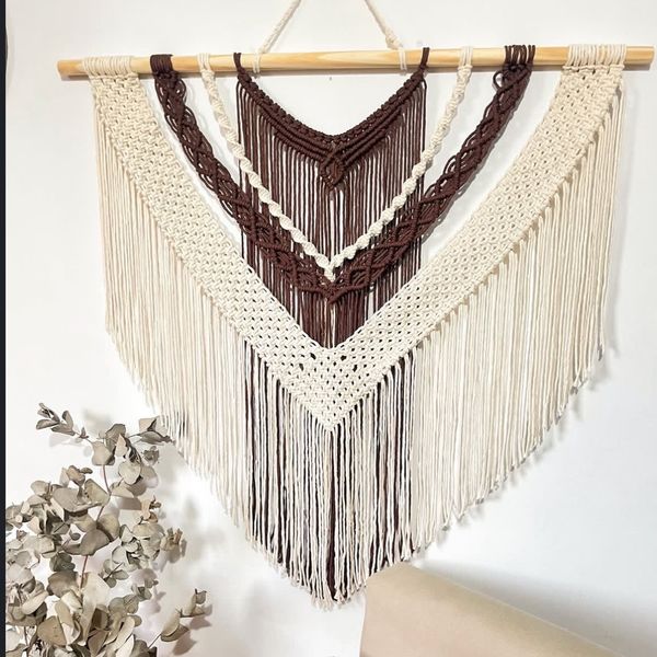 دیوارکوب لاکچری مکرومه بافی طرح شاهدخت