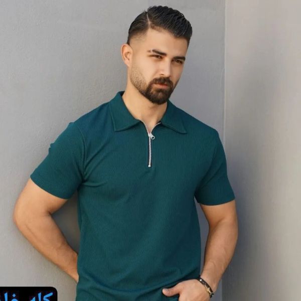 تیشرت یقه زیپدار