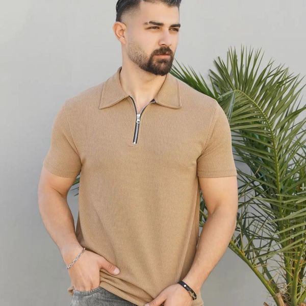 تیشرت یقه زیپدار