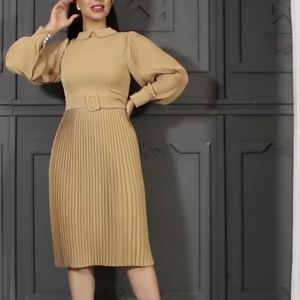 خرید انلاین پیراهن دامن پلیسه مجلسی