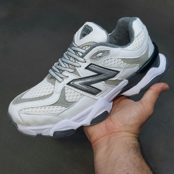 کتونی نیوبالانس 9060 سفید طوسی با کیفیت بالا new balance