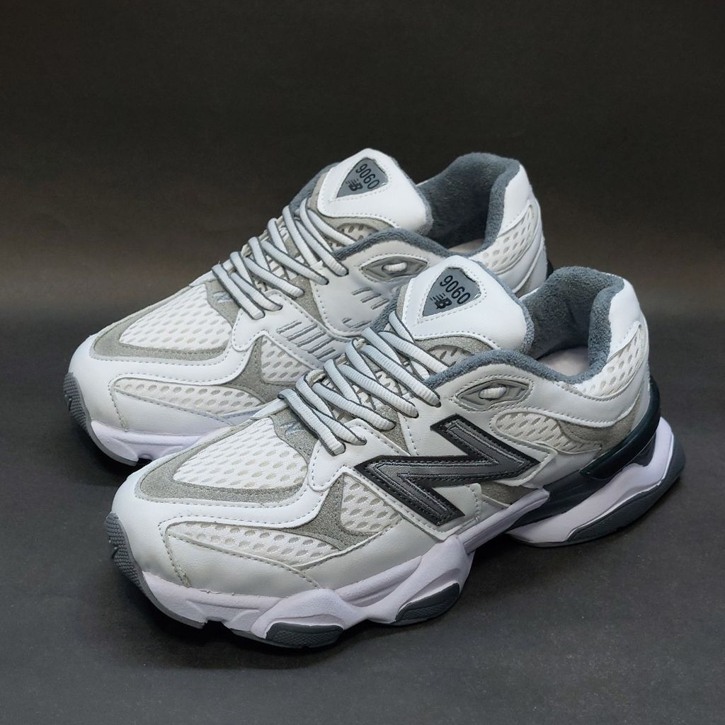 قیمت ارزان کتونی نیوبالانس 9060 سفید طوسی با کیفیت بالا new balance