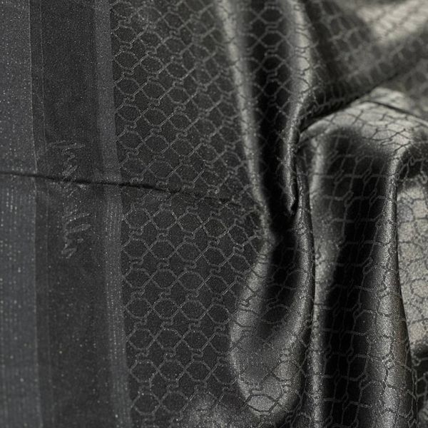 شال مشکی ژاکارد ابریشم شاین دورو