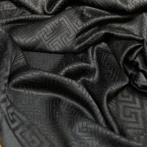 خرید آنلاین شال مشکی ژاکارد ابریشم شاین