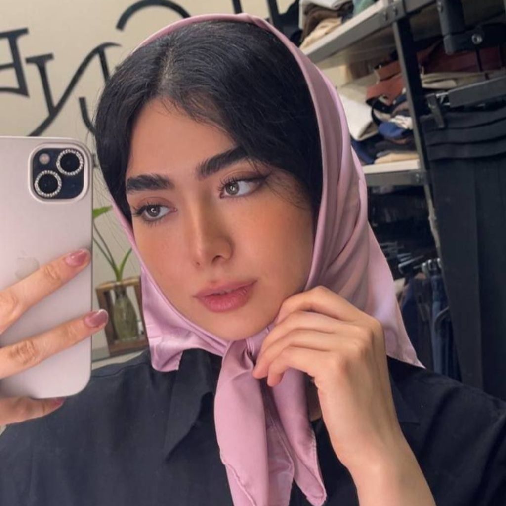 خرید اینترنتی مینی اسکارف ساتن کد 1123