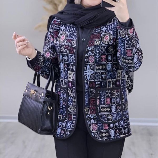 کت زنانه طرح خورشید