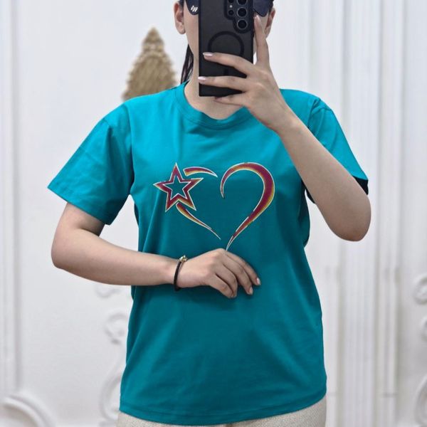تیشرت پنبه مدل قلب و ستاره