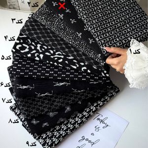 مشخصات شال پلیسه برشکا سفیدمشکی وارداتی