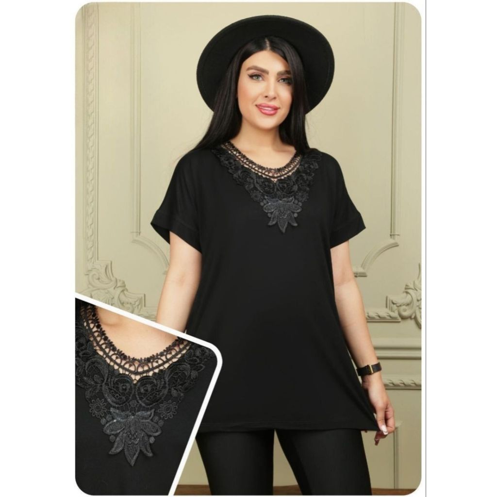خرید آنلاین شومیز زنانه یقه گیپور