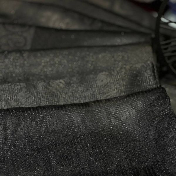 روسری مشکی ژاکارد ابریشم شاین