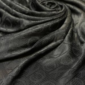 فروش اینترنتی روسری مشکی ژاکارد ابریشم شاین