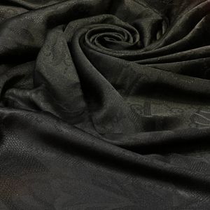 خرید اینترنتی روسری مشکی ژاکارد ابریشم شاین
