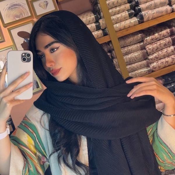شال پلیسه سوپرنخ کد 1124