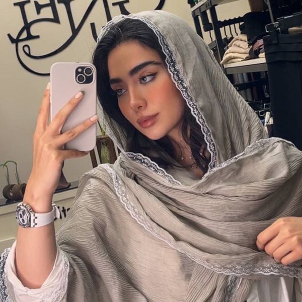 شال پلیسه سنگشور دورنوار کد 1125