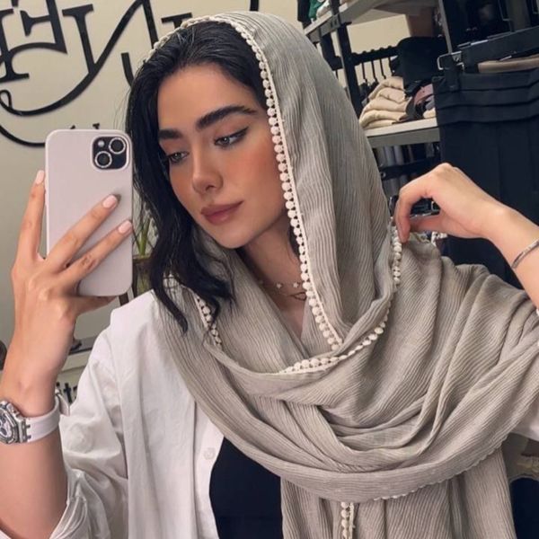 شال پلیسه سنگشور دورنوار کد 1125