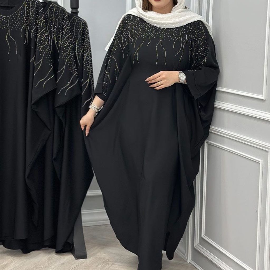 قیمت مانتو عبایی الیزه طرح خورشیدی