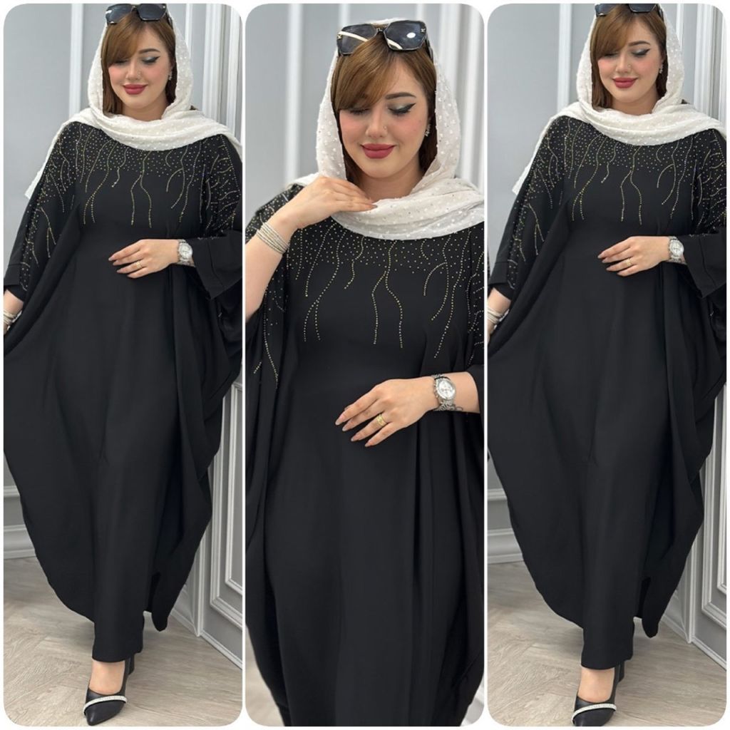 فروش اینترنتی مانتو عبایی الیزه طرح خورشیدی