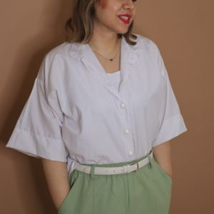 قیمت شومیز سفید زنانه لانگ🫠