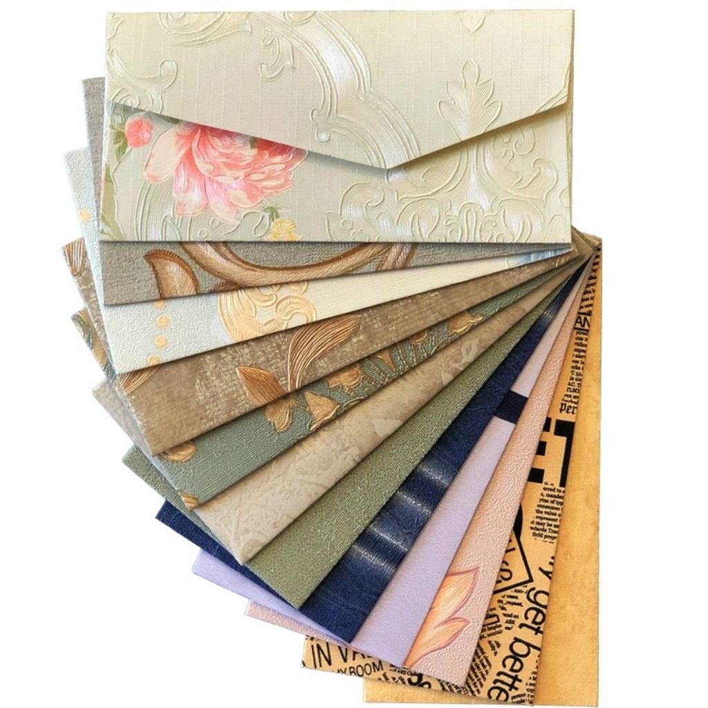 خرید اینترنتی پاکت پول کاغذ دیواری با طراحی کلاسیک و مدرن بسته 10 عددی