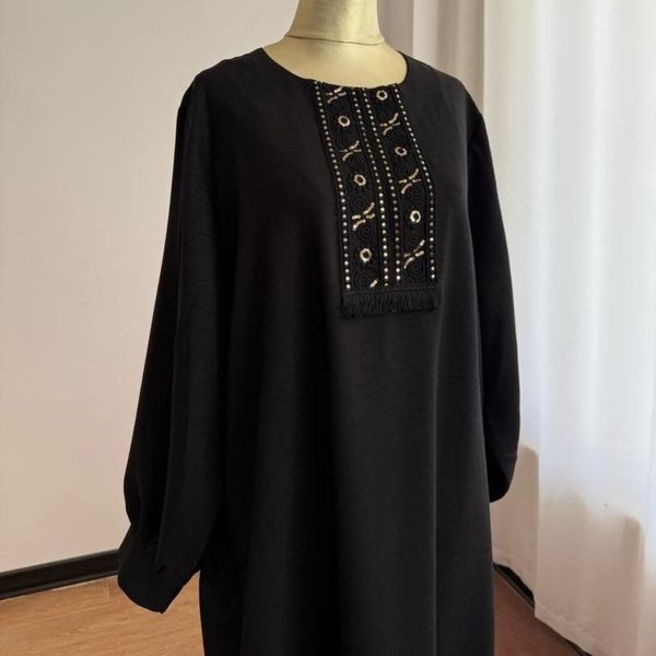 پیراهن بلند مشکی زنانه مدل نیلا