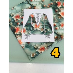 قیمت ارزان پارچه کرپ فلور درجه یک 7