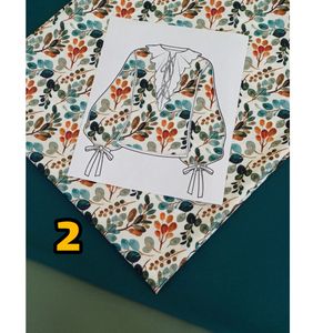 خرید آنلاین پارچه کرپ فلور درجه یک 7