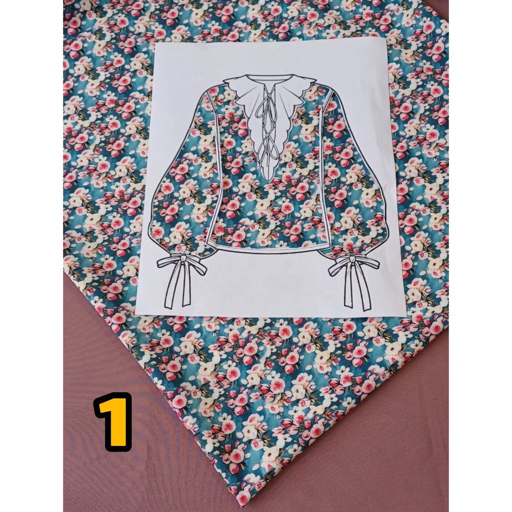 خرید اینترنتی پارچه کرپ فلور درجه یک 7