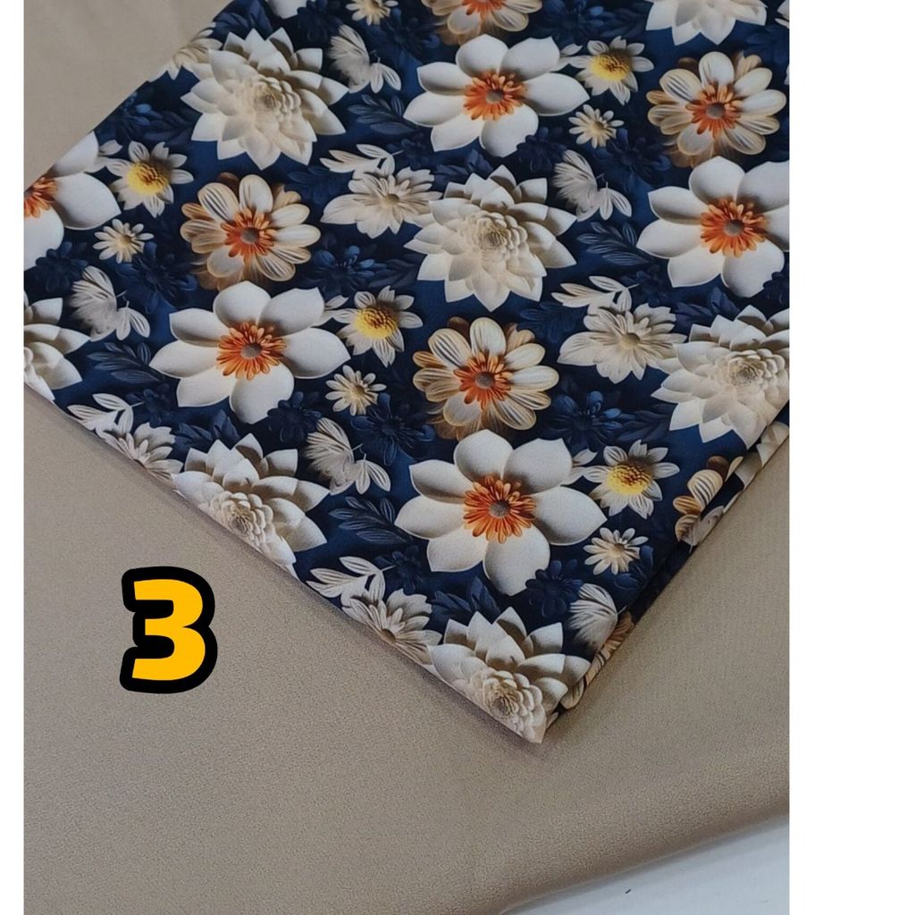 خرید اینترنتی پارچه کرپ فلور درجه یک 8