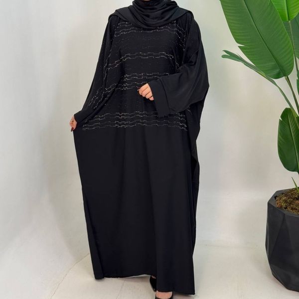 مانتو عبایی زنانه مزونی نگین پرسی دورنگ