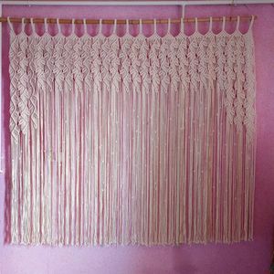 پرده مکرومه بافی طرح پیچک