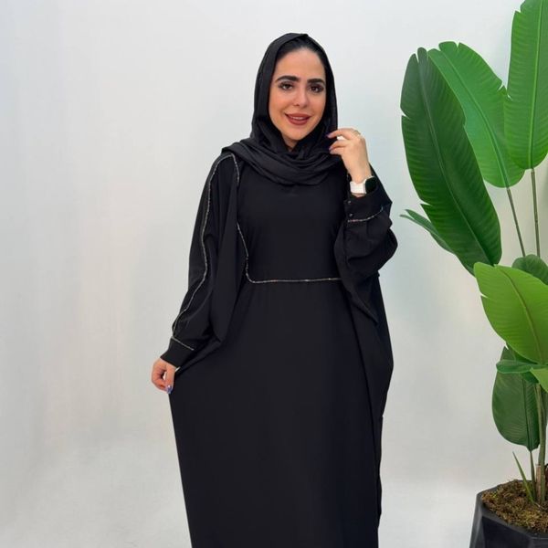 مانتو عبایی زنانه نگین مغزی دوزی شده