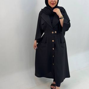 خرید آنلاین مانتو کفتان زنانه صوفیا یقه انگلیسی پشت کشی