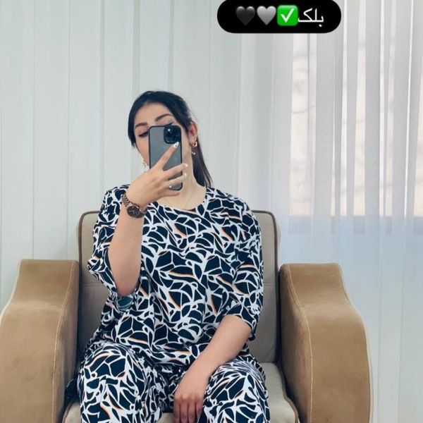 ست بلوز شلوار خانگی زنانه فانتزی نگین