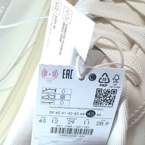 قیمت ارزان کتونی مردانه زنانه سفید برشکا Bershka basic sport