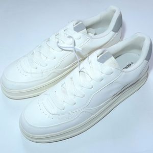 خرید آنلاین کتونی مردانه زنانه سفید برشکا Bershka basic sport