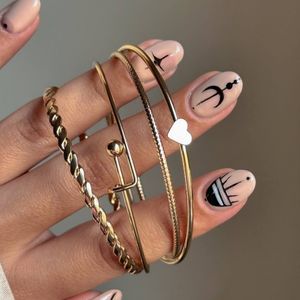 خرید اینترنتی 4تا بنگل ظریف شیک زنانه