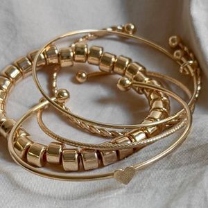 خرید اینترنتی 4تا بنگل ظریف شیک زنانه