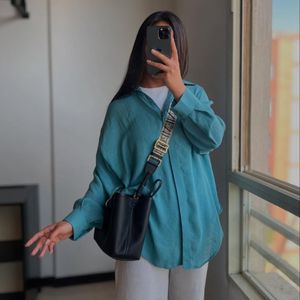 خرید آنلاین شومیزمدادرنگی شیشه ای زنانه