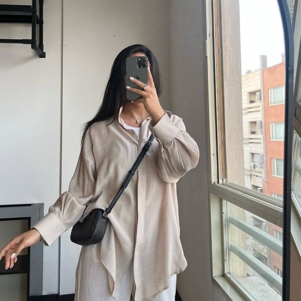 شومیزمدادرنگی شیشه ای زنانه