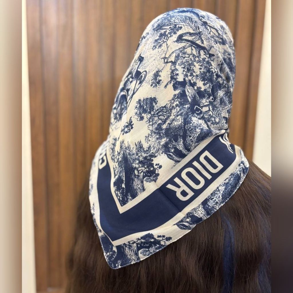 خرید اینترنتی مینی اسکارف دیور تمام نخ