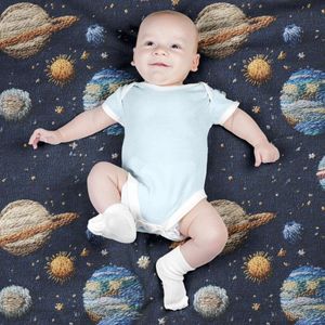 قیمت ارزان پارچه مخمل روبالشی پارچه باما طرح سه بعدی فضا کد 5013933