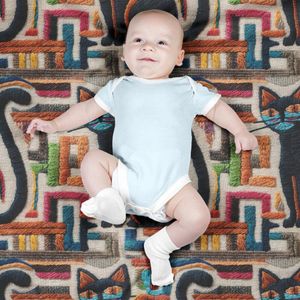 مشخصات پارچه مخمل روبالشی پارچه باما طرح سه بعدی گربه کد 5013950