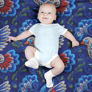 فروش اینترنتی پارچه مخمل روبالشی پارچه باما طرح سه بعدی پرنده کد 5013954
