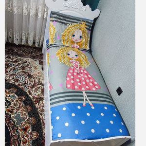 خرید آنلاین ست 2تکه ملحفه کشدار عروسکی دخترانه موفرفری توپ توپی