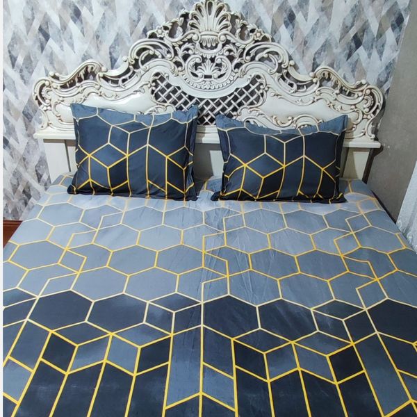 روتختی نیم ست تخت دونفره  طرح سه بعدی